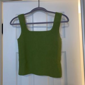 reformation ribbed sweater tank